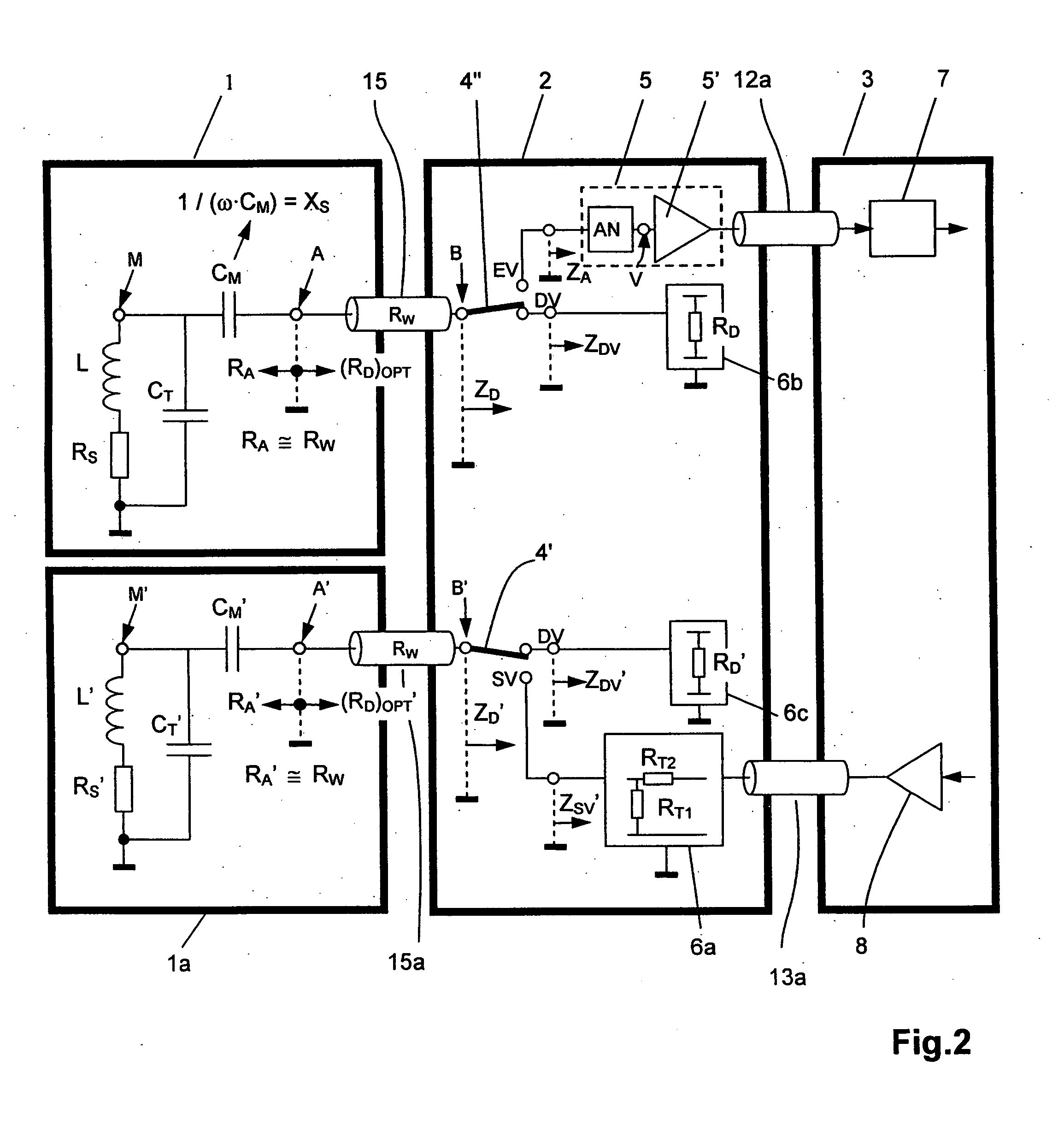 Passively damped magnetic resonance (MR) detection configuration