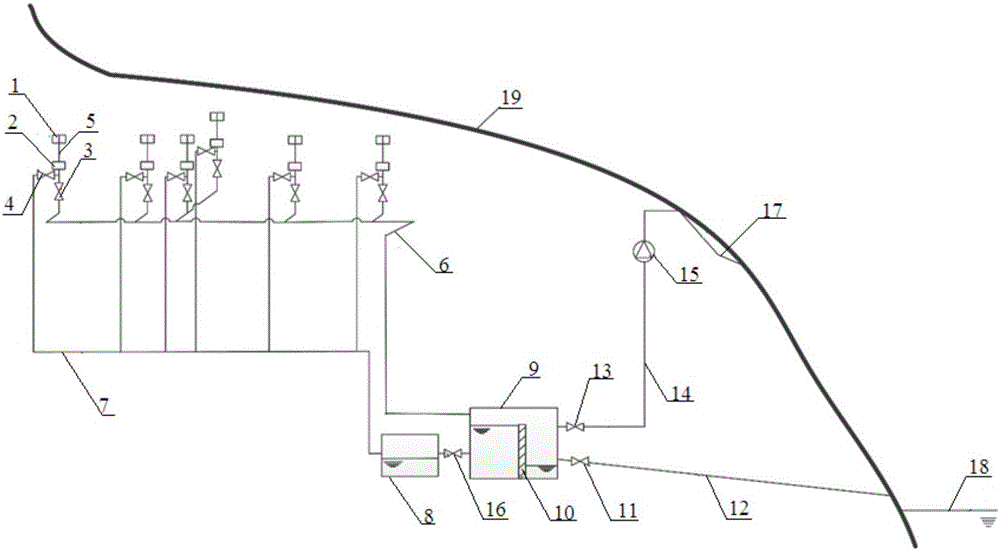 Drainage system and method for underground nuclear power plant cavern group