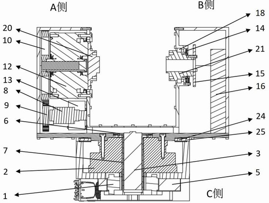 Two-degree-of-freedom holder for aviation