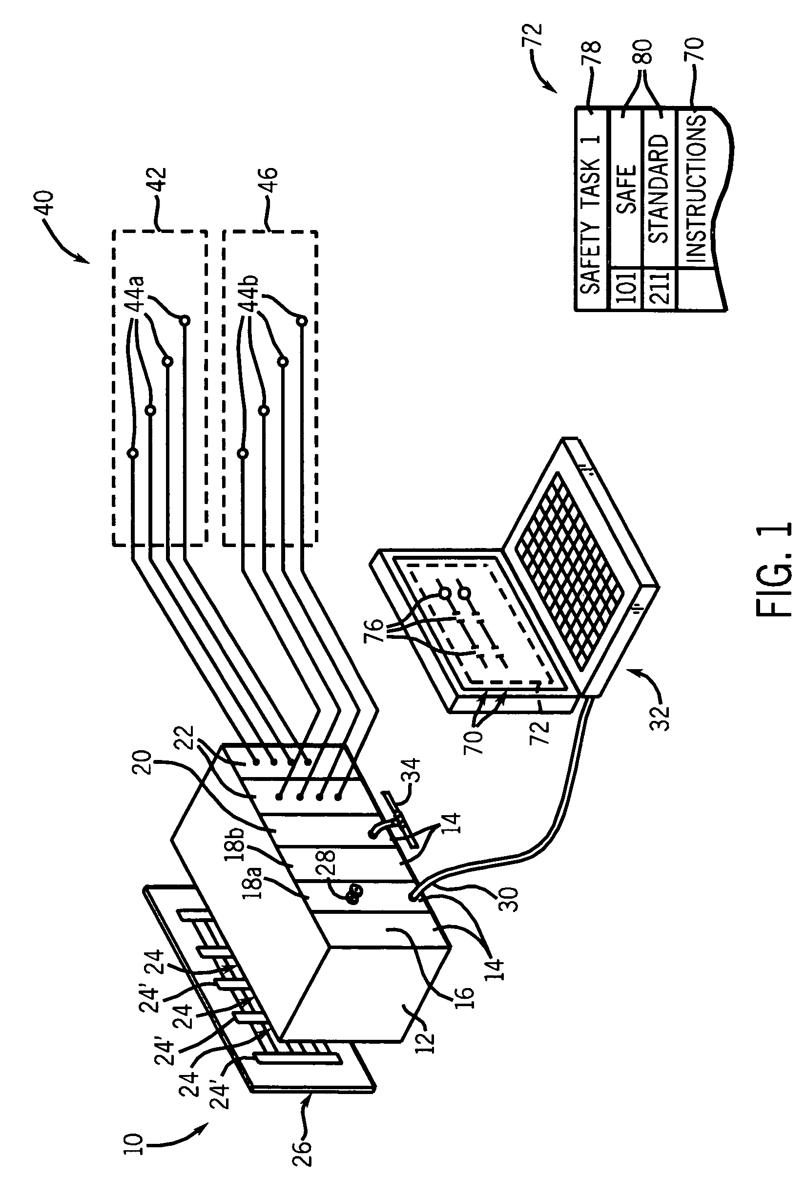 Safety controller providing for execution of standard and safety control programs