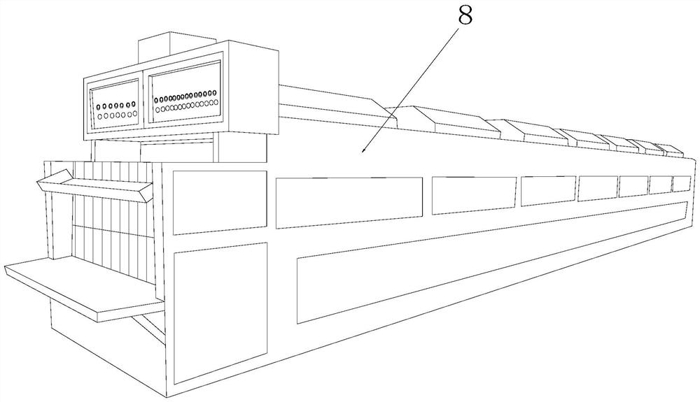 Double-injection-molding feeding foaming thick-sole shoe material with inner ribs