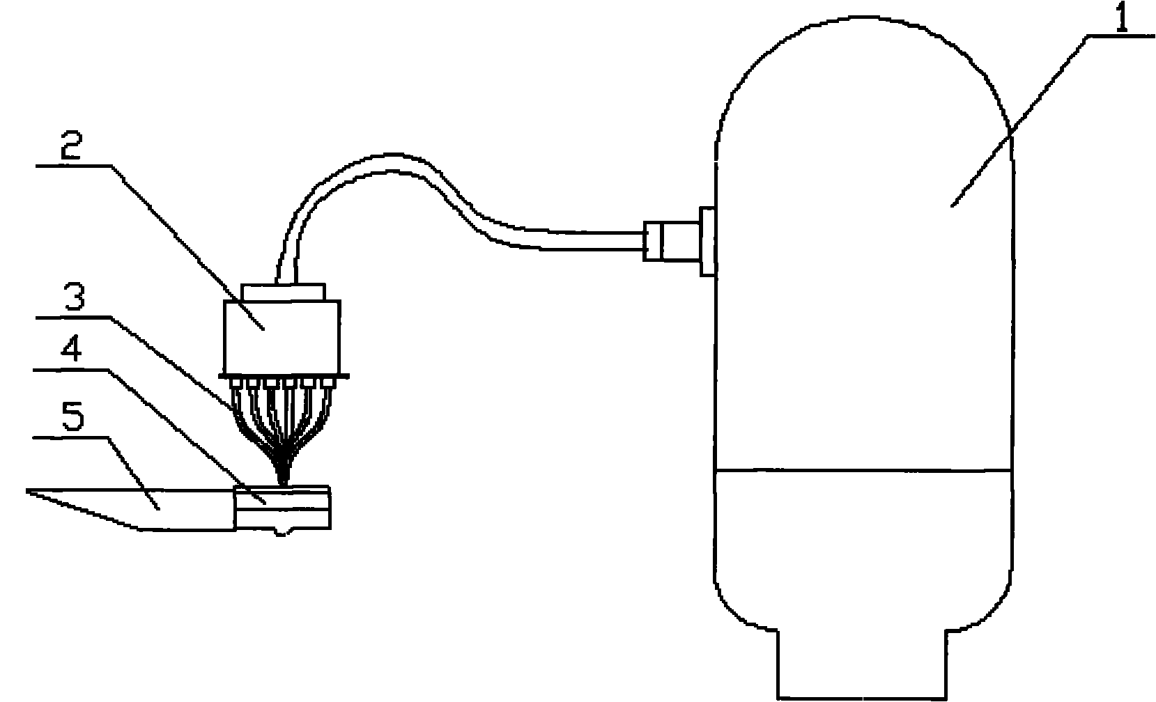 Removal device for material separator