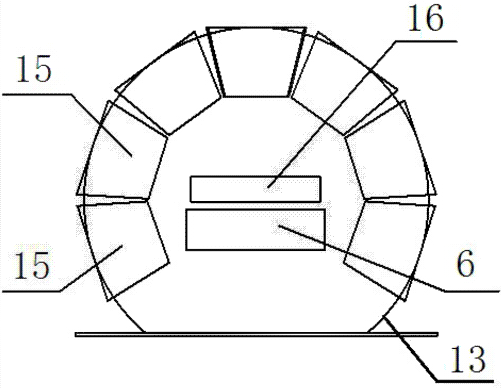 A detection device for structural defects in operating subway tunnels