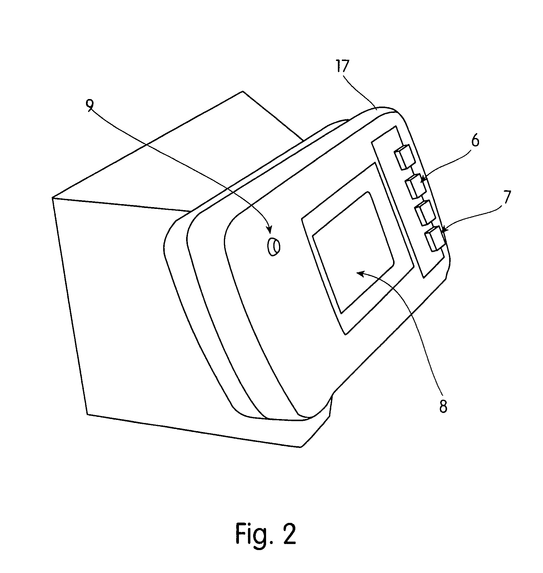 Handheld instrument capable of measuring heartbeat and breathing motion at a distance