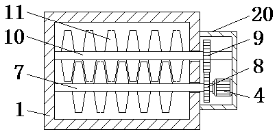 Soybean processing crushing and stirring device