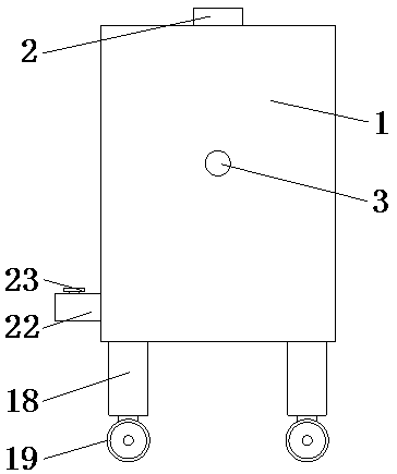 Soybean processing crushing and stirring device