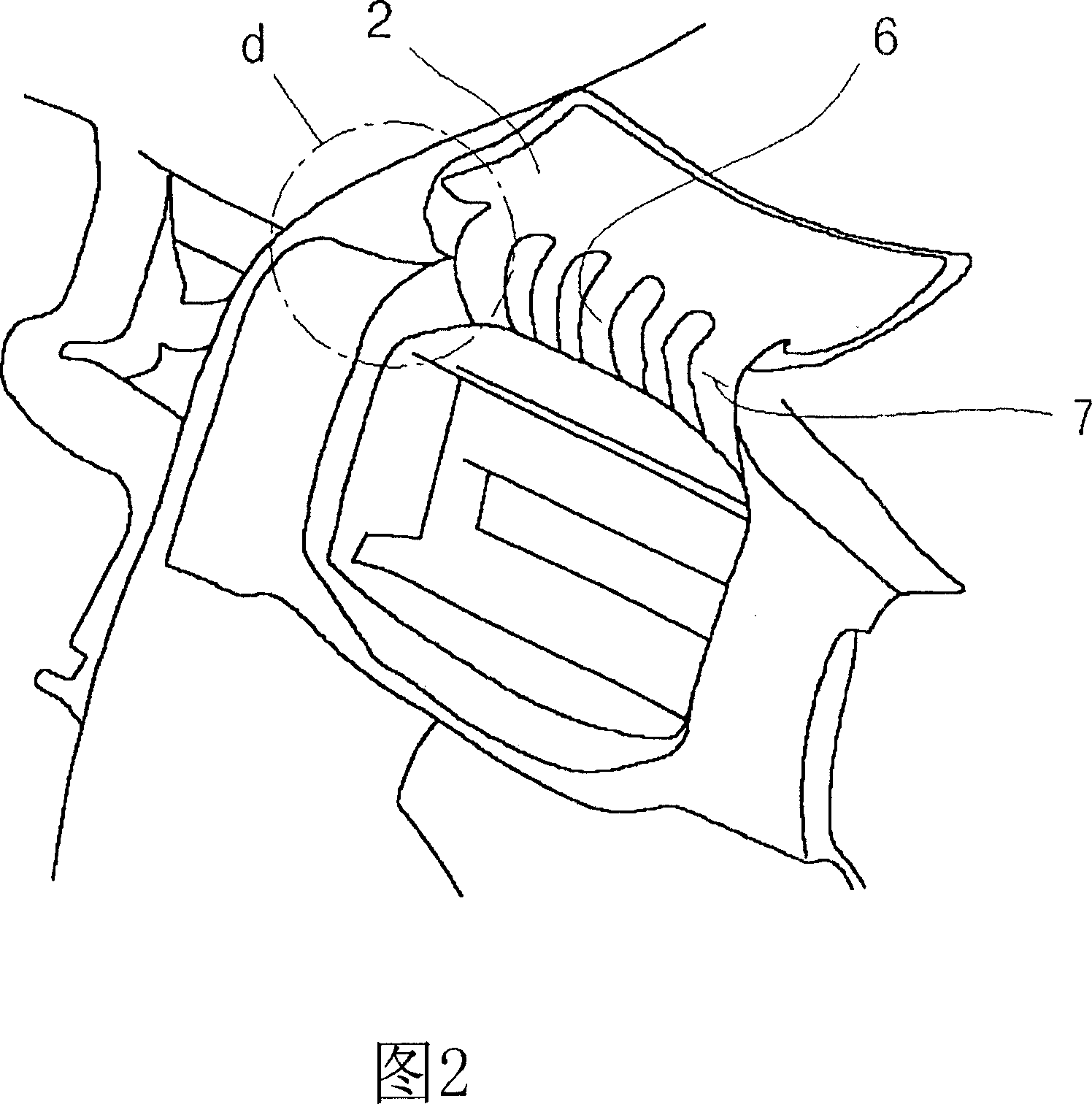 Airbag door structure for vehicular passenger seat