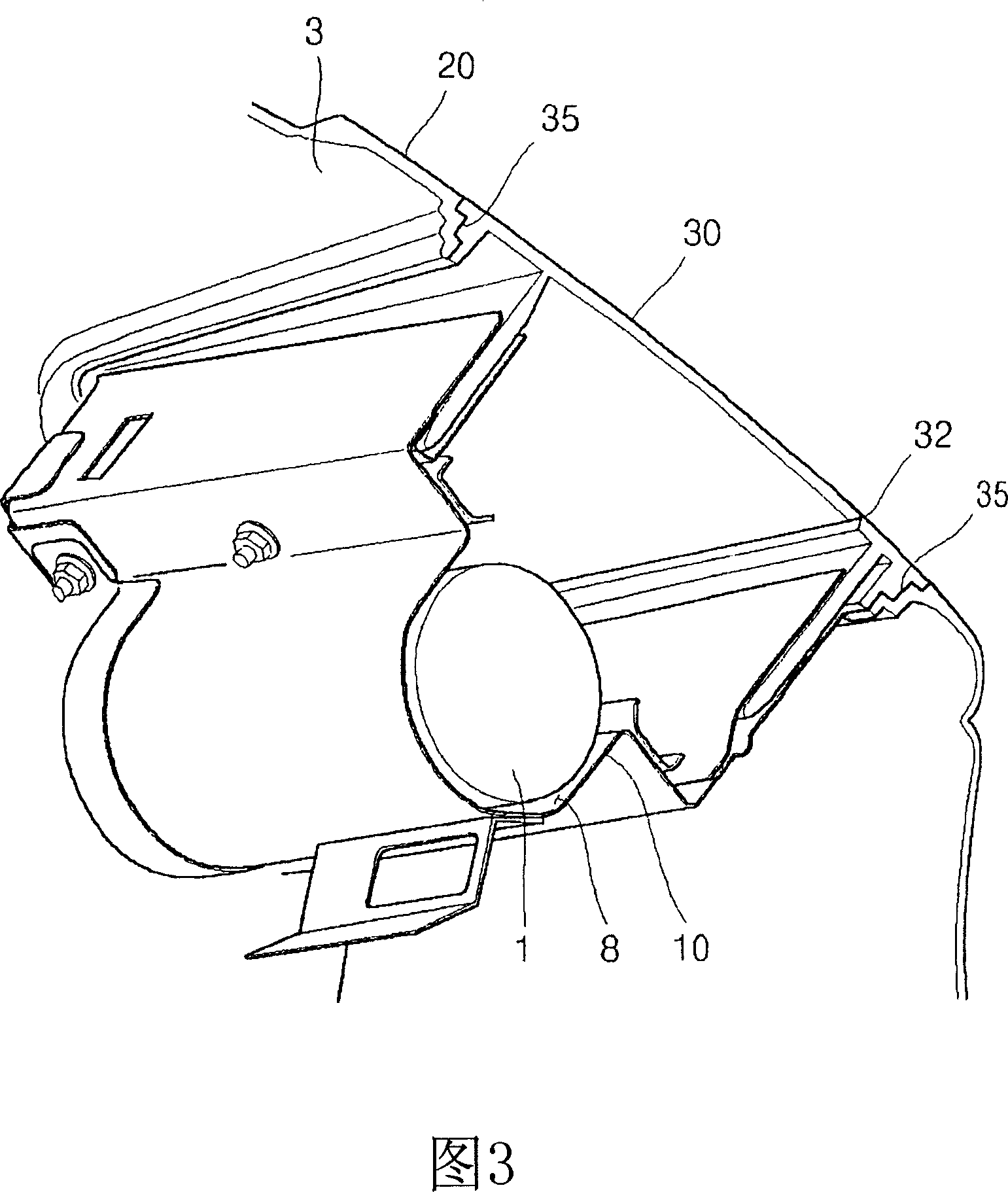 Airbag door structure for vehicular passenger seat