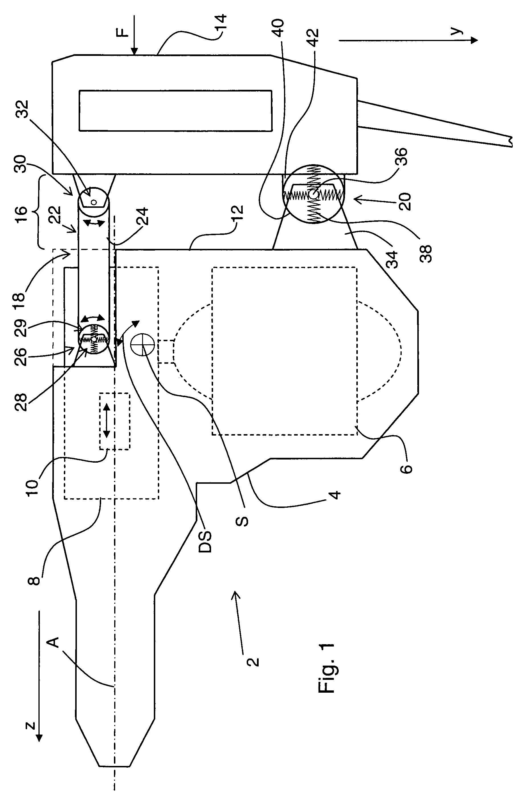 Hand-held power tool with a decoupling device