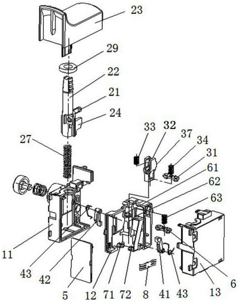 Speed-control switch with kick device