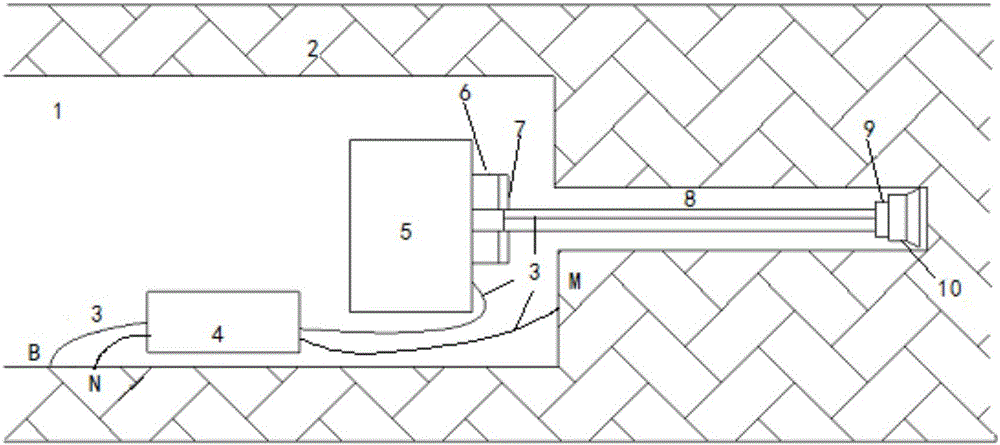 Three-dimensional while-drilling induced polarization rock precise imaging device and method