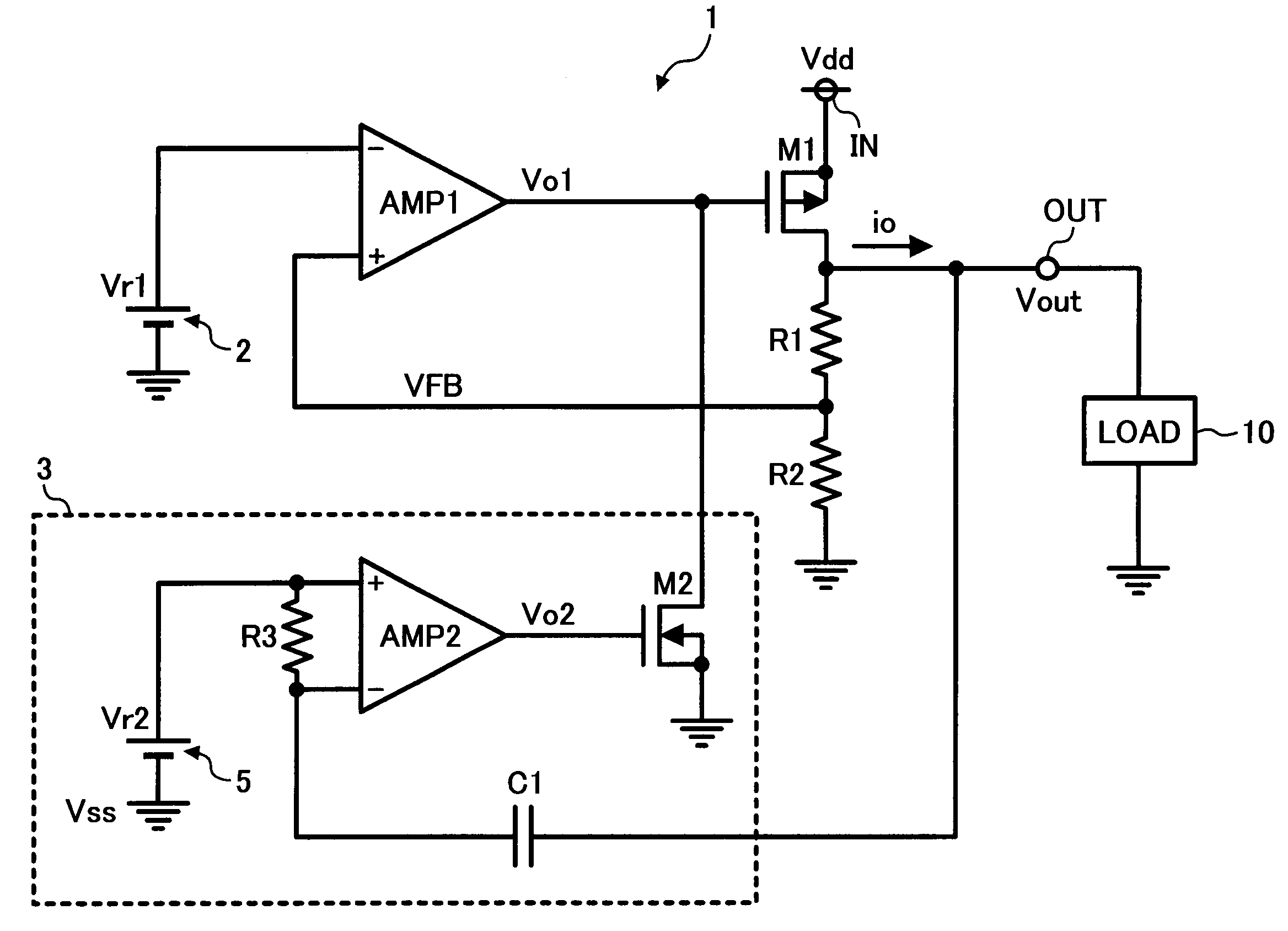 Constant-voltage circuit, semiconductor device using the same, and constant-voltage outputting method