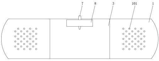 Long-acting heating hot compress patch structure