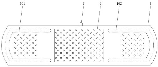 Long-acting heating hot compress patch structure