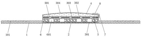 Long-acting heating hot compress patch structure