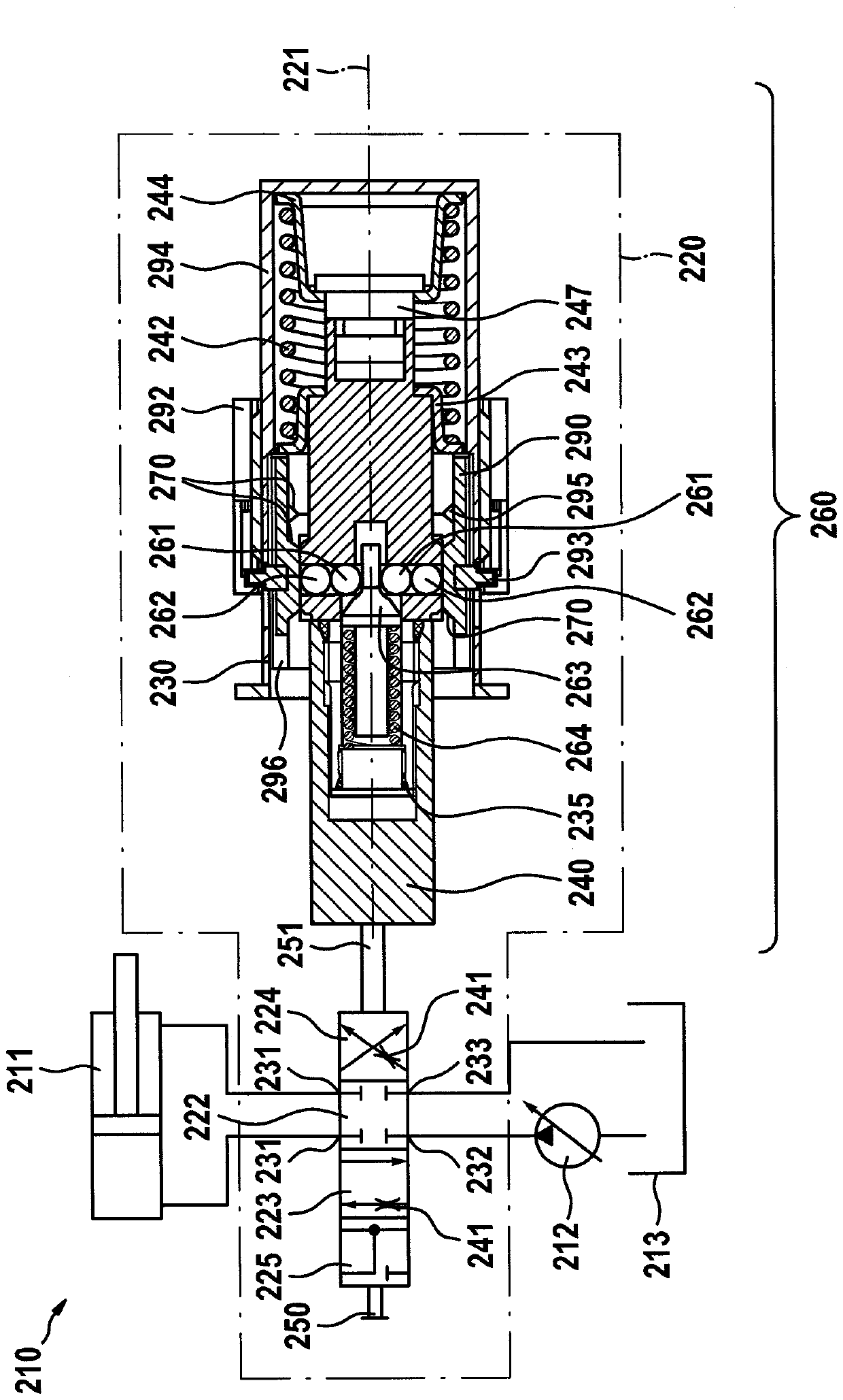 Hydraulic valve with adjustable latch