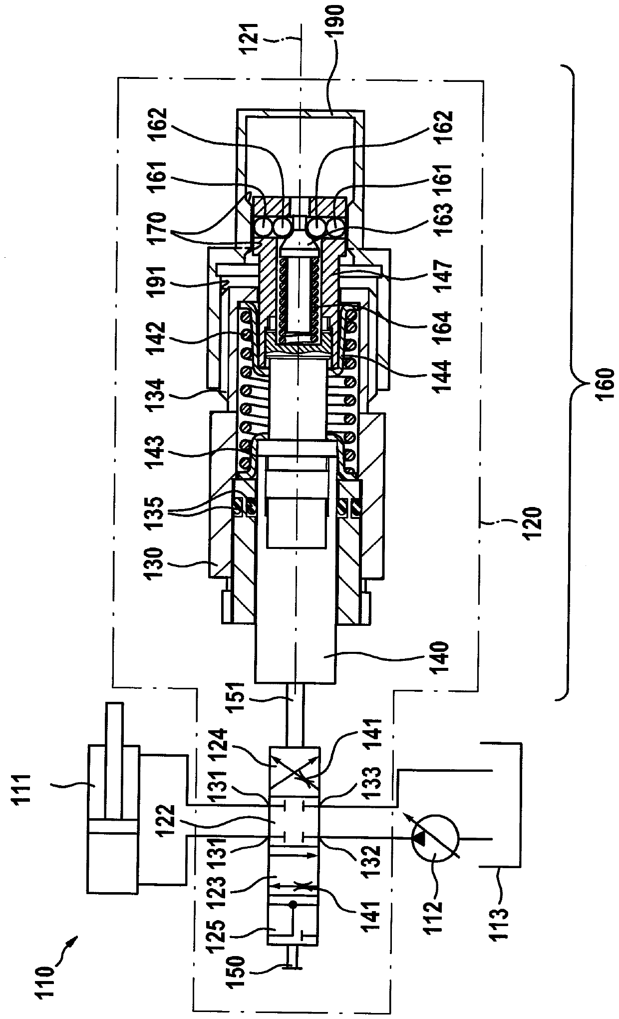 Hydraulic valve with adjustable latch