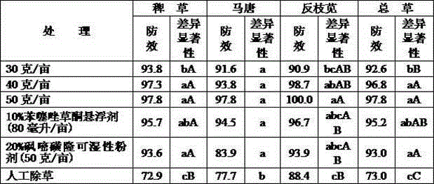 Benzene thiazole oxadiazon and rimsulfuron compound herbicide