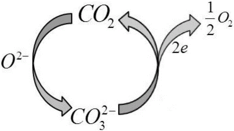 Preparing method for high-temperature melting carbonate air electrode of solid oxide electrolytic cell