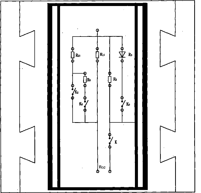 Method and device for detecting contact resistance of probe