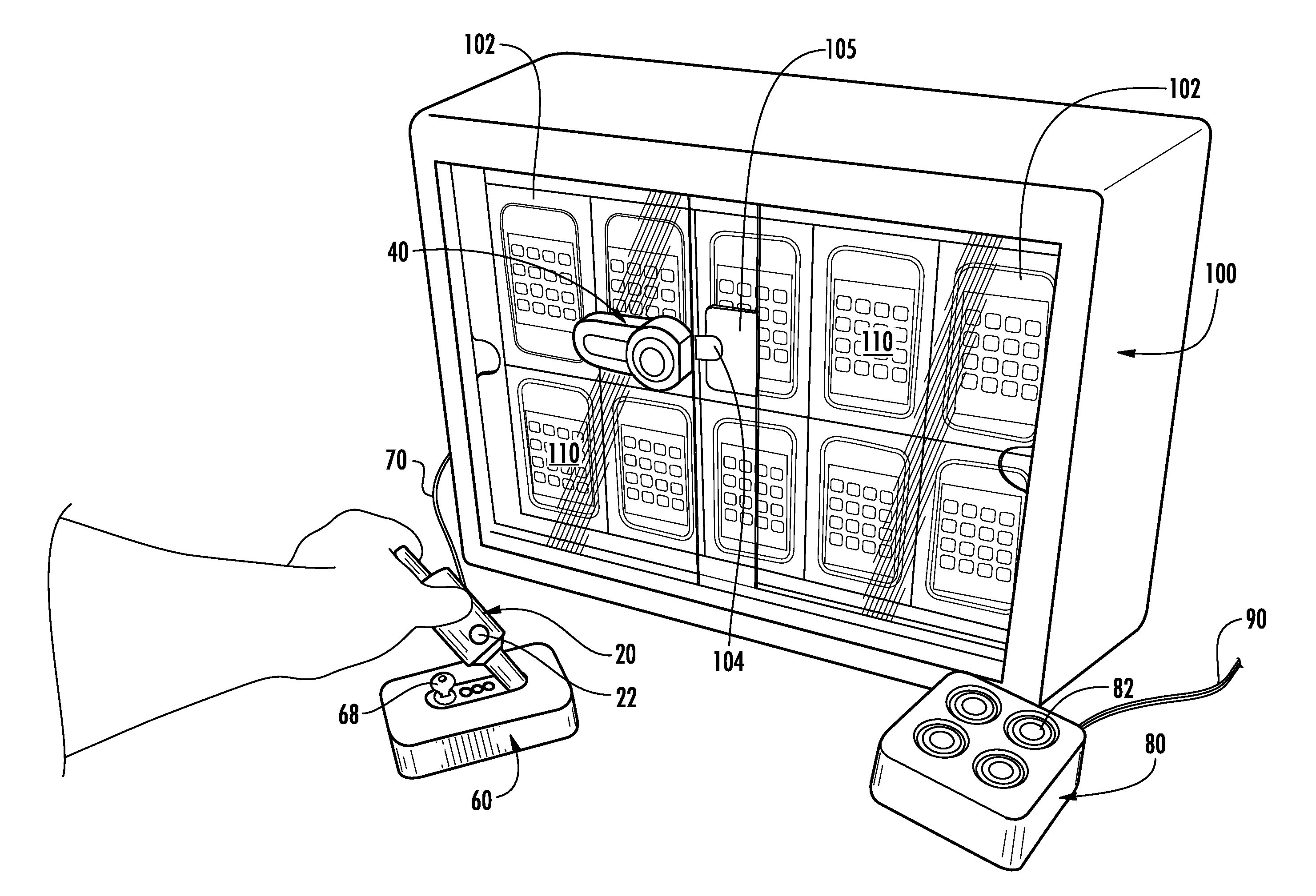 Electronic key for merchandise security device