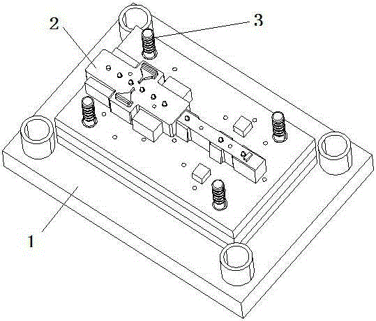 Progressive die of IP positioning bracket