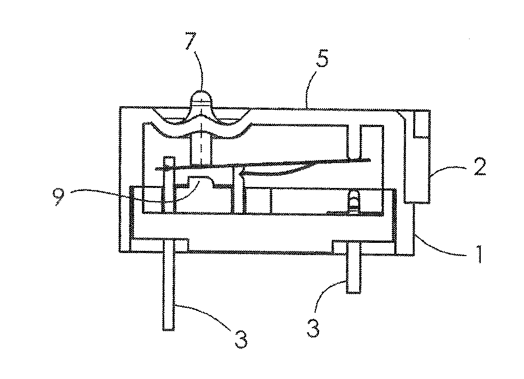 Water-tight micro-switch