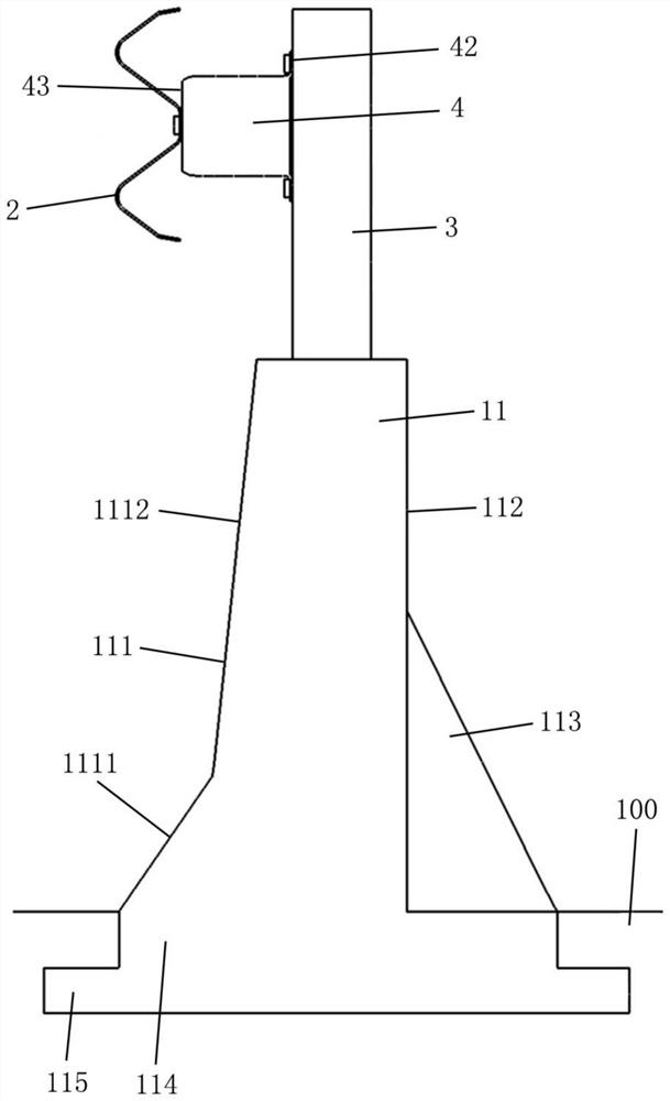 Elevated railway roadside protection device