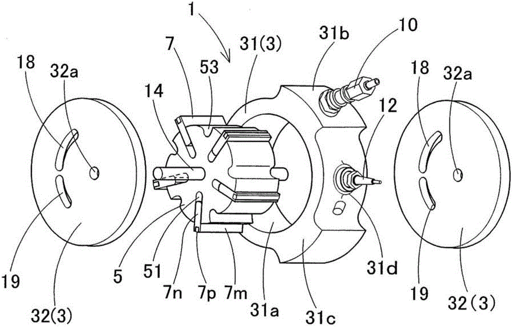 Fuel supply structure of vane type internal combustion engine