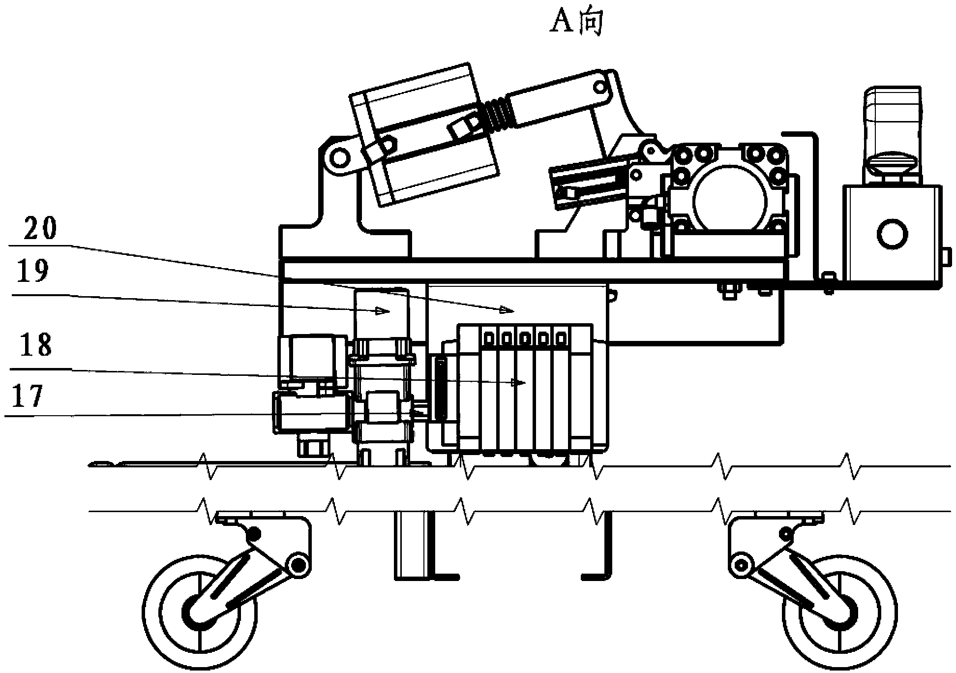 Coated pipe peeling machine