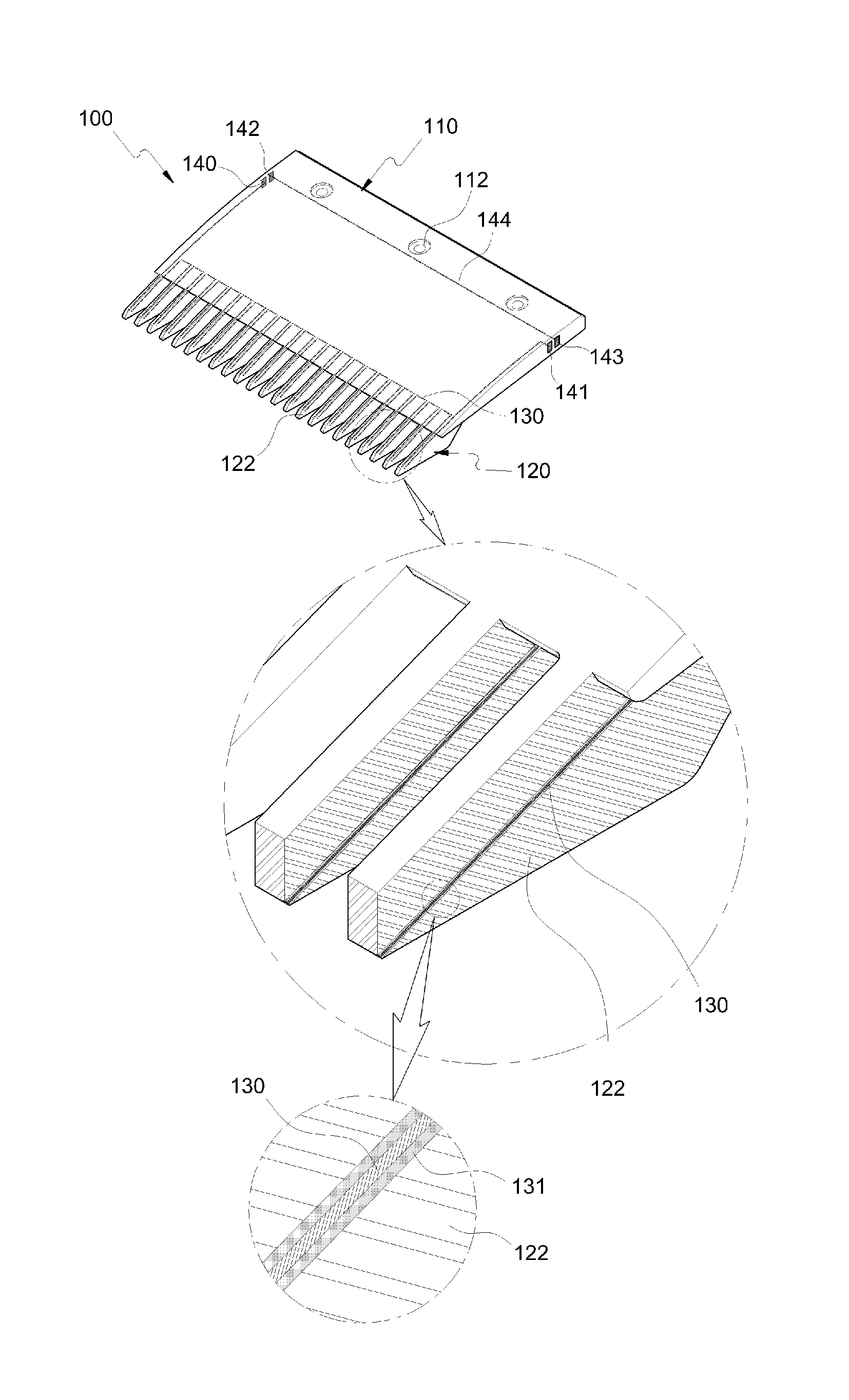 Safety comb plate of escalator