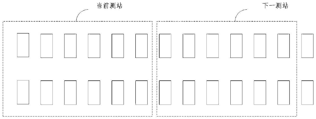 Double-block type ballastless track retesting method and system