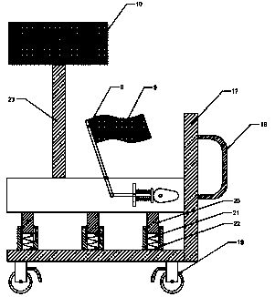 Warning device for electric power engineering