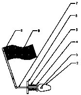 Warning device for electric power engineering