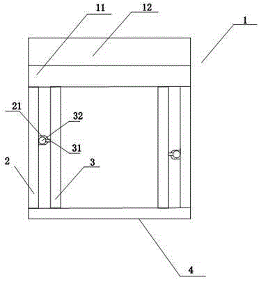 Movable house having contract side walls