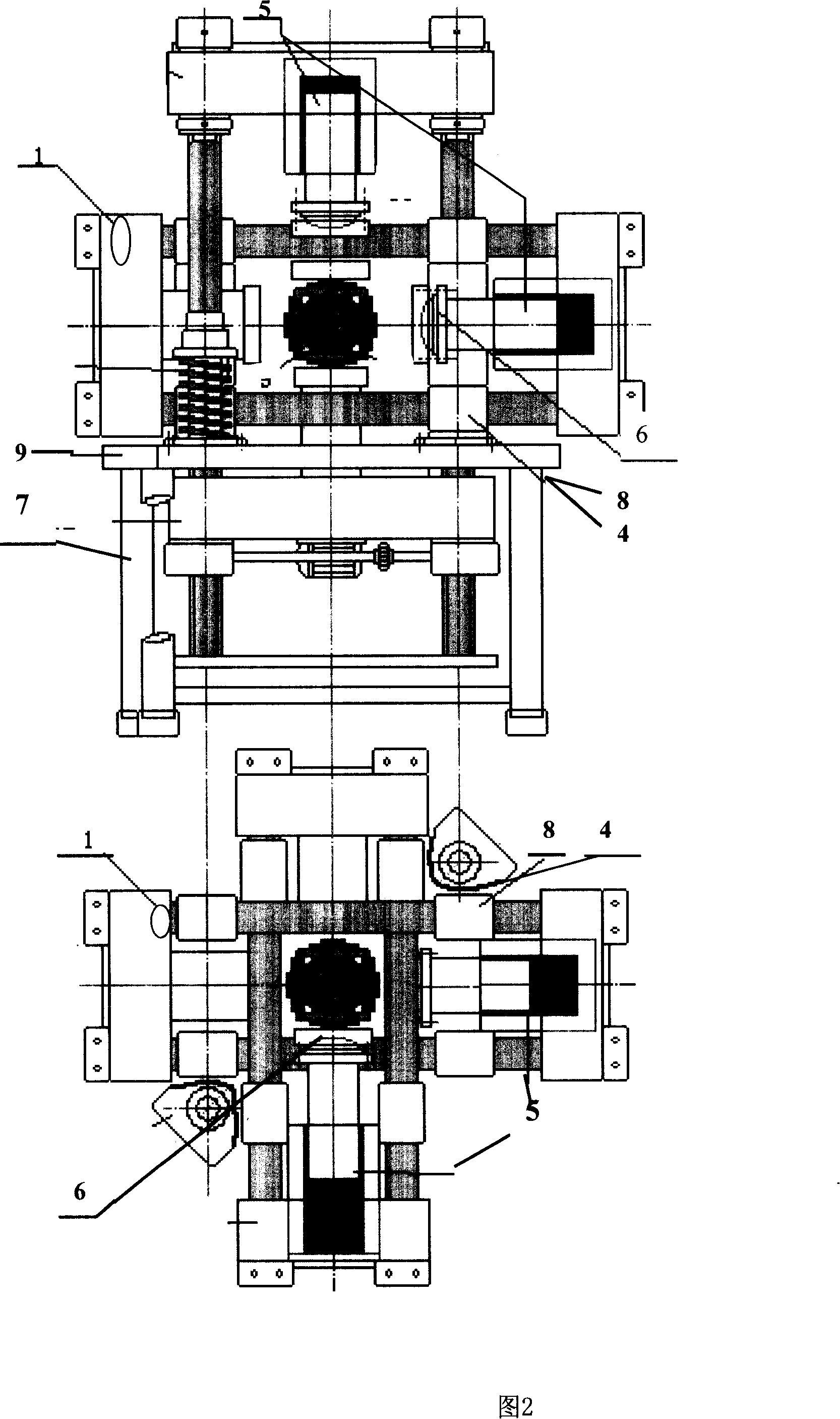 Deep rock mass non-linear mechanics experimental equipment