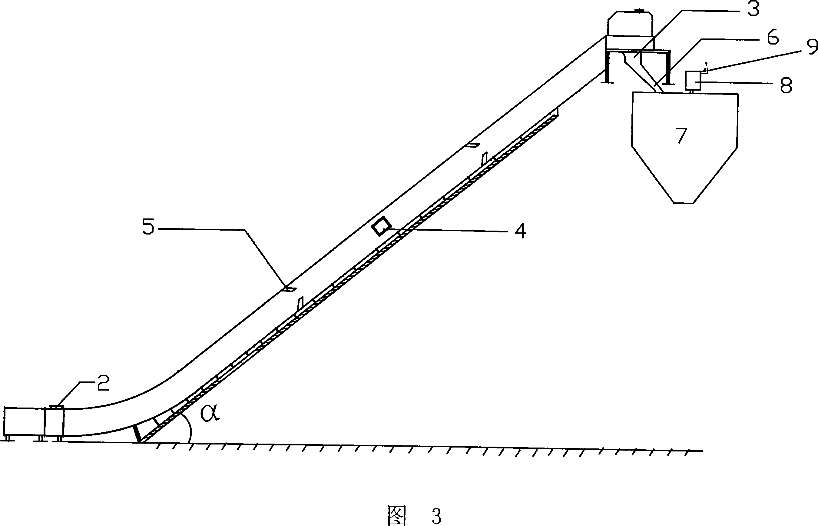 Conveyor having cooling down function and cooling down slag method