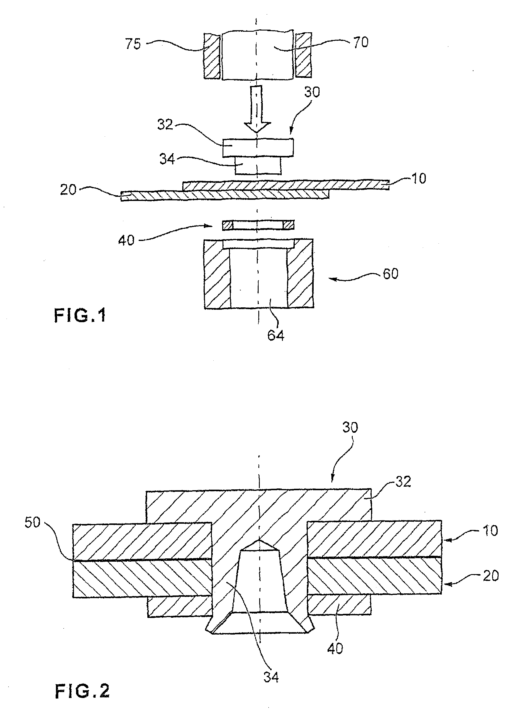 Connection between two components made of reinforced plastic and method for the production thereof