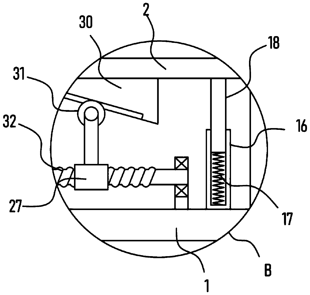 Filtering and impurity removing device for sewage treatment