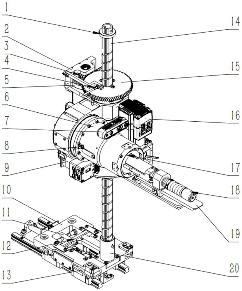 Grounding knife switch operating mechanism