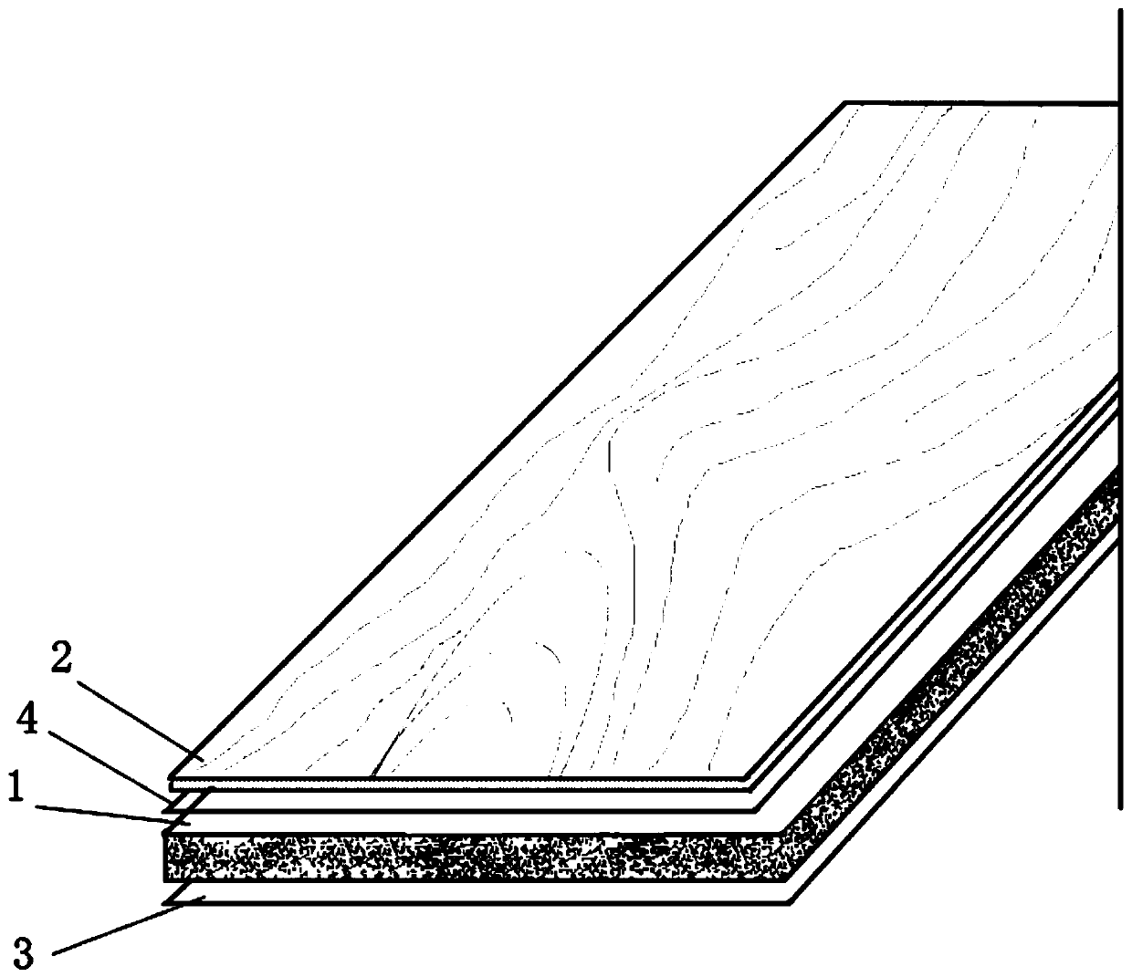 Fireproof and waterproof composite floor and fireproof and waterproof composite decoration board