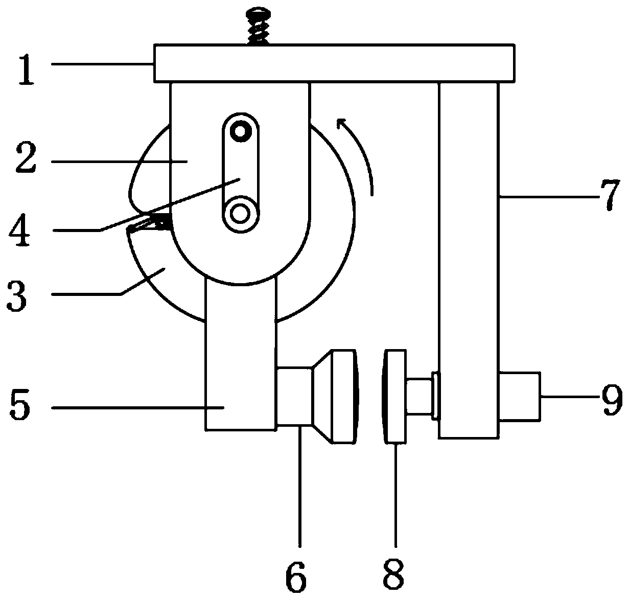 Fixing device for laser film tension test