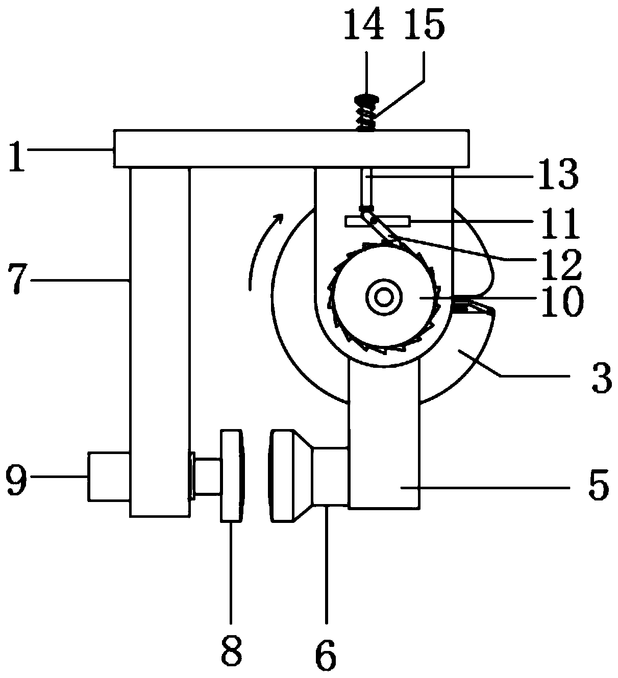 Fixing device for laser film tension test