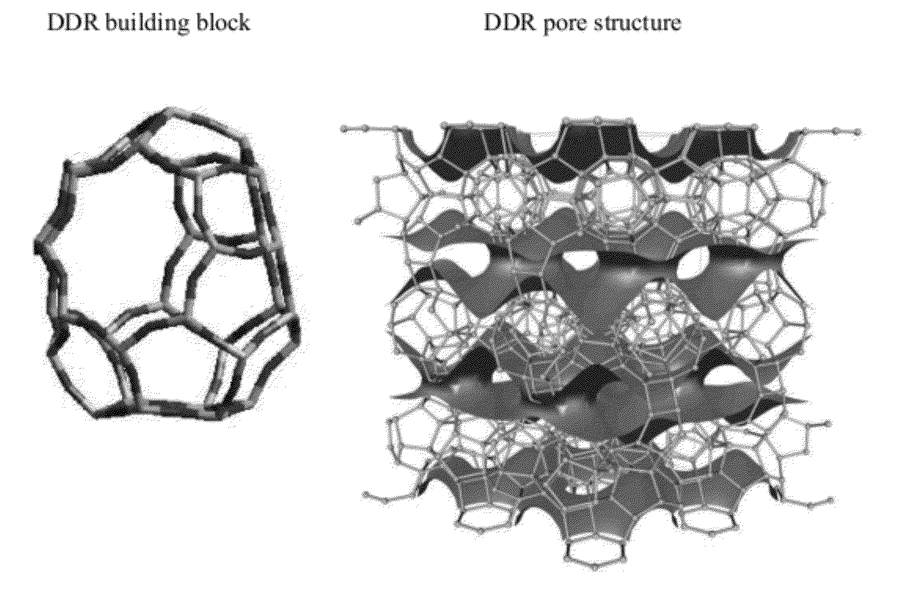 Zeolite DDR nanoparticles