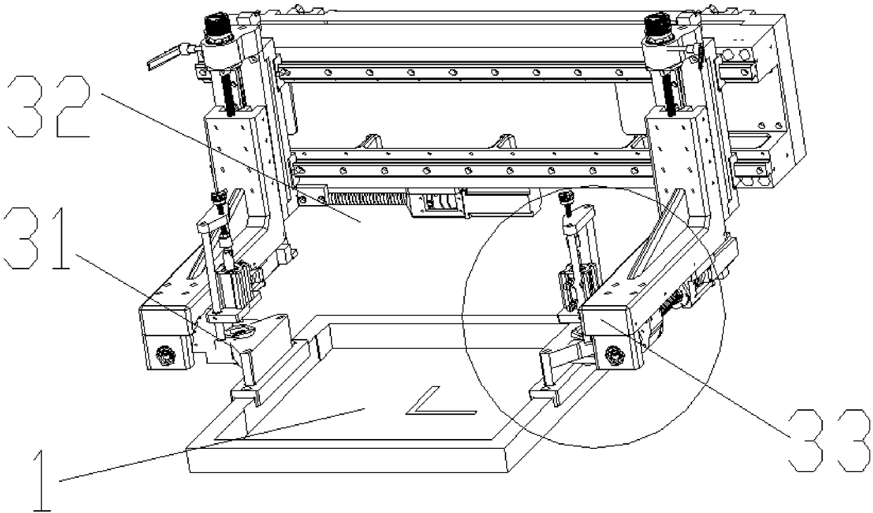 Screen printing machine for printing mobile phone touch screen