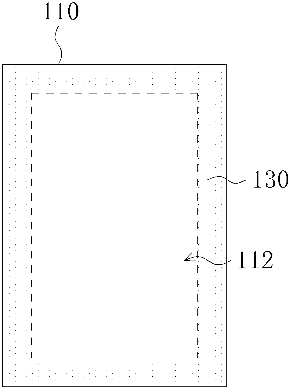 Frame glue structure