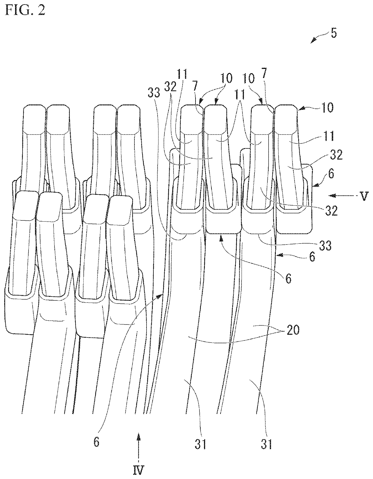 Electric wire segment and stator