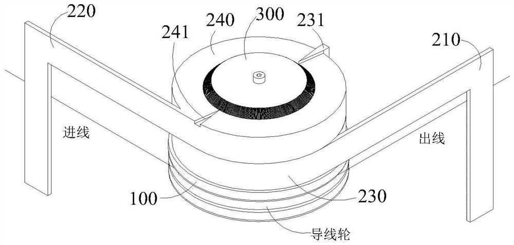 Device for measuring steel wire position of slicing machine