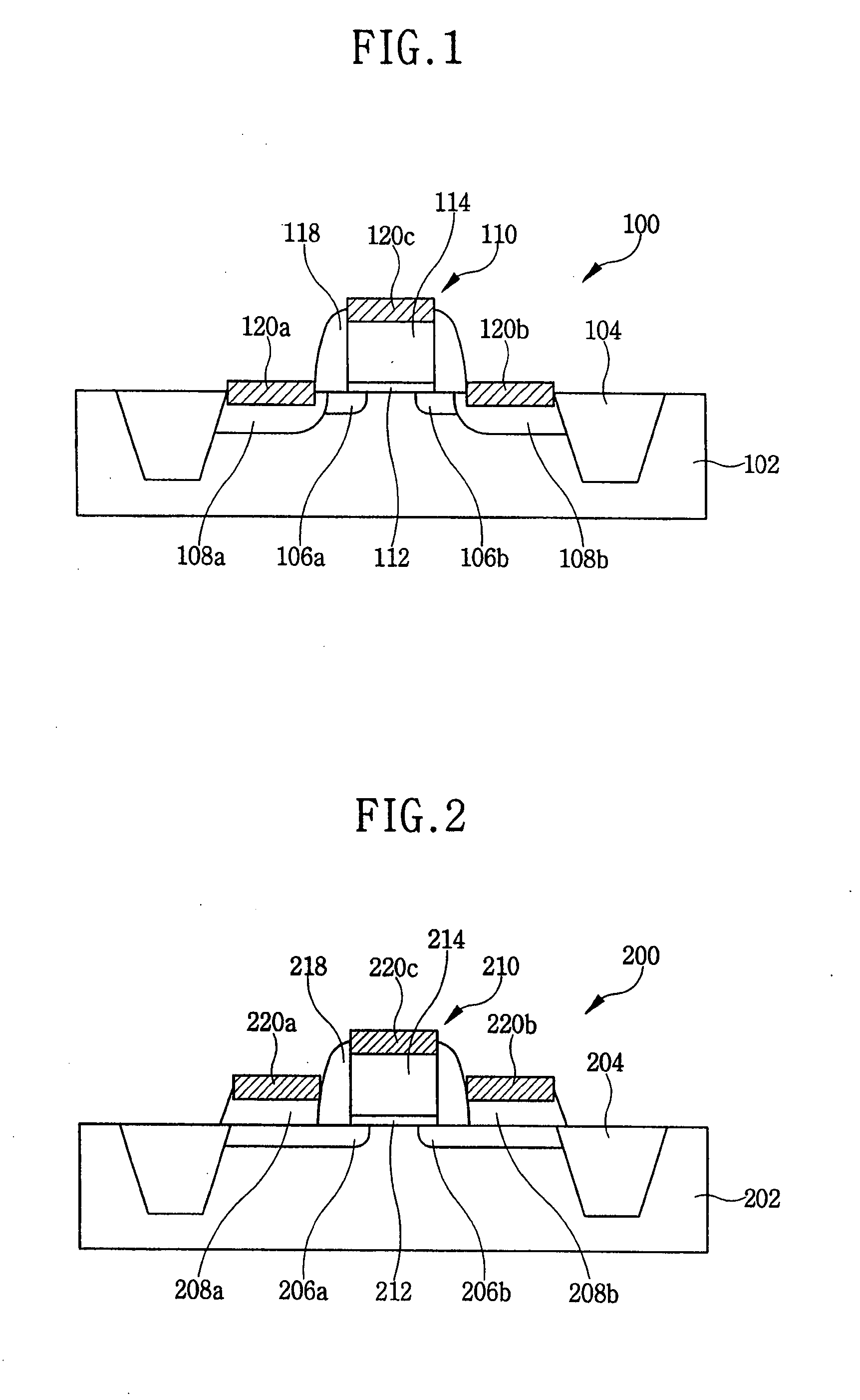 MOS transistor with elevated source and drain structures and method of fabrication thereof