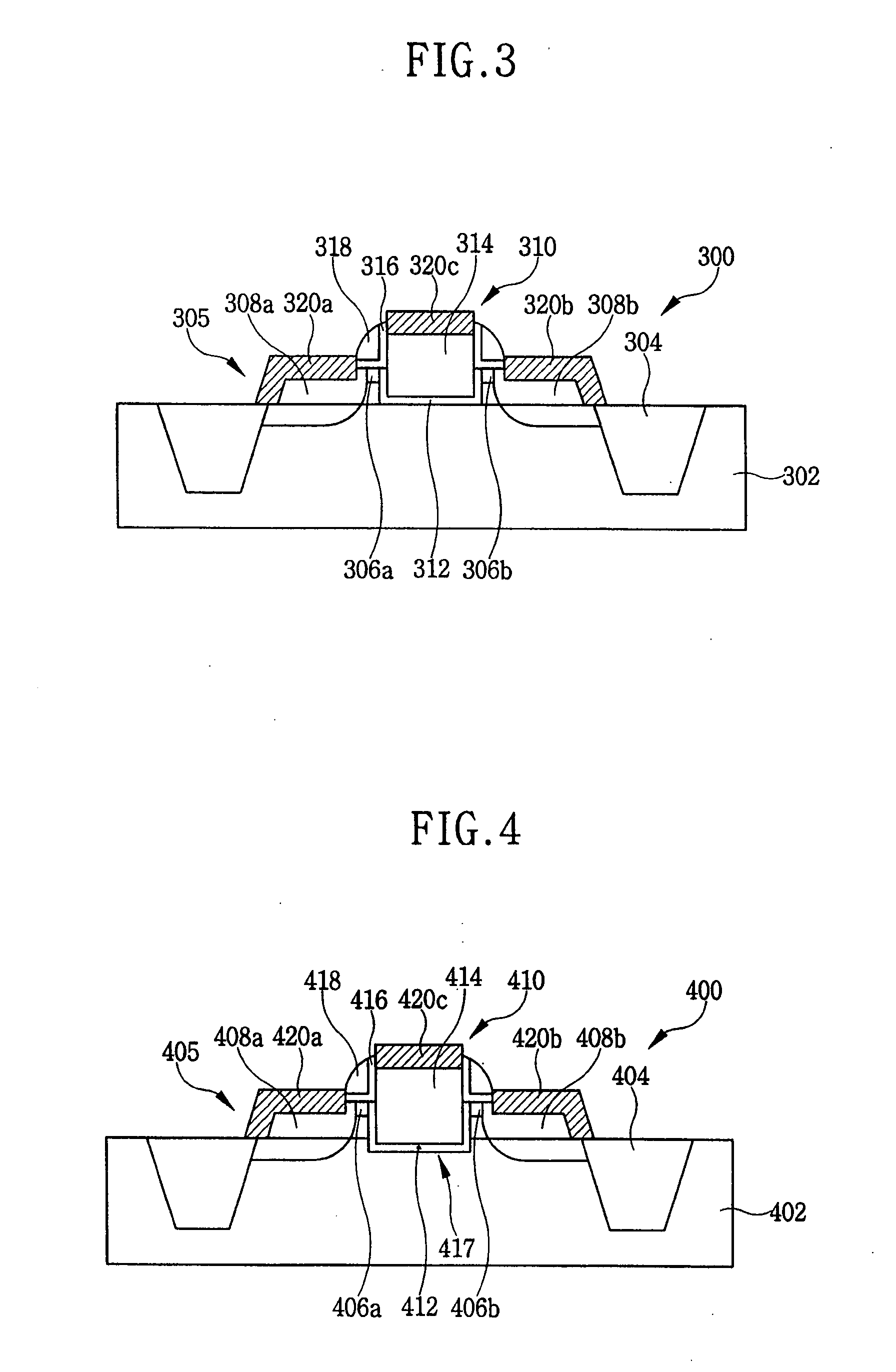 MOS transistor with elevated source and drain structures and method of fabrication thereof